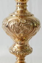 French antique solid silver gilt Baroque Chapel Set